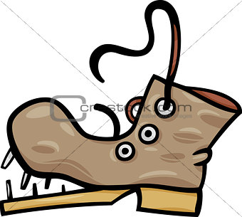 old shoe or boot cartoon clip art