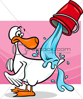 water off a ducks back cartoon