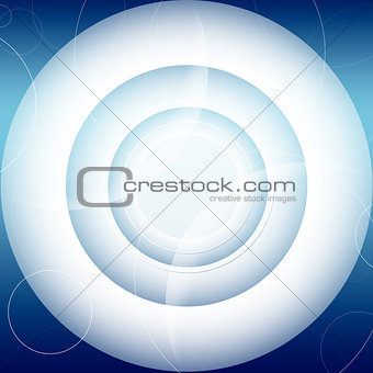 Abstract futuristic background. Blue circles