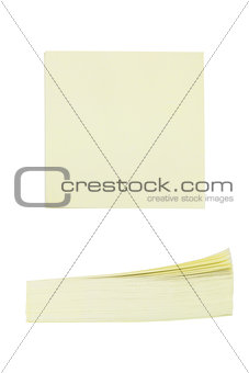 Office of yellow paper stickers