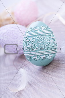 beautiful easter egg decoration colorfull eggs seasonal pastel 