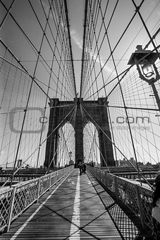 Brooklyn Bridge black and white