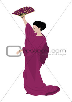 Woman in kimono 