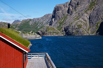 Traditional norwegian fishing house