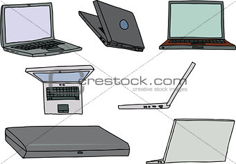 Set of Laptops