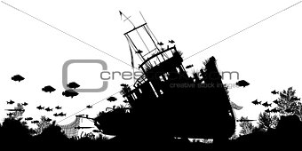 Shipwreck forground