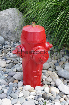 Fire hydrant in garden