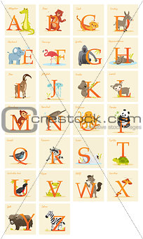 Animal alphabet set