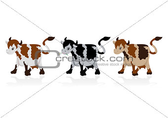 Abstract cow collection