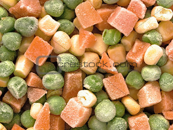 frozen diced vegetables