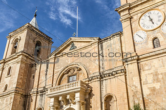 Cathedral, La Valletta old town, Malta island 