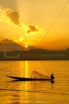 Sunset, Inle Lake, Myanmar
