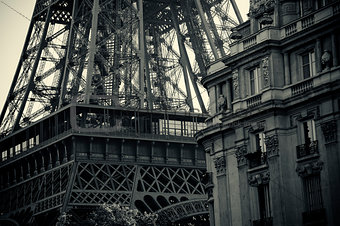 Black and white Tour Eiffel