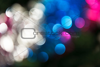 Abstract christmas background. Holiday colored lights