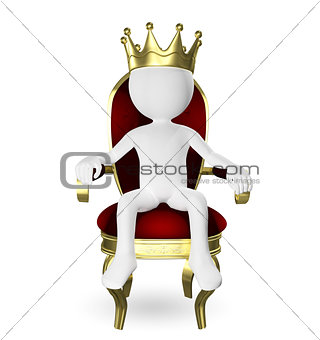 man on the throne
