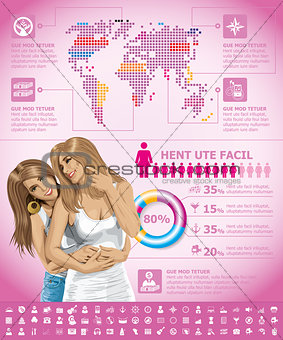 Infographics With Gay Couple