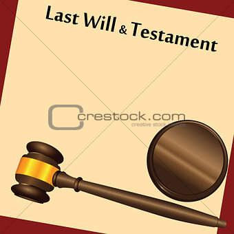 Last Will and gavel