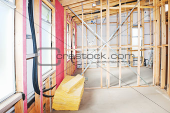 Interior of  construction  home