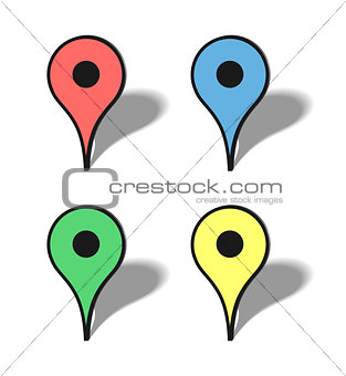 Markers map icons