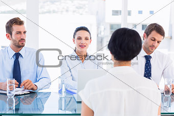 Recruiters checking the candidate during a job interview