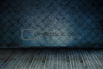Dark blue room