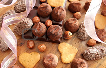 Chocolate, truffles,cookies