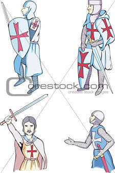 Set of crusaders