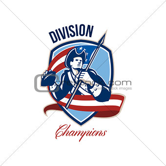 American Football Division Champions Shield Retro