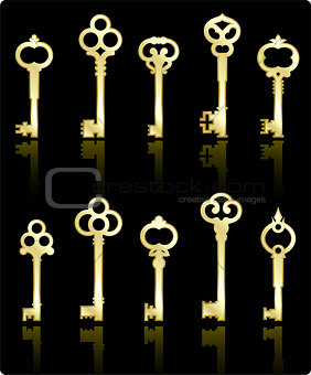 antique keys collection