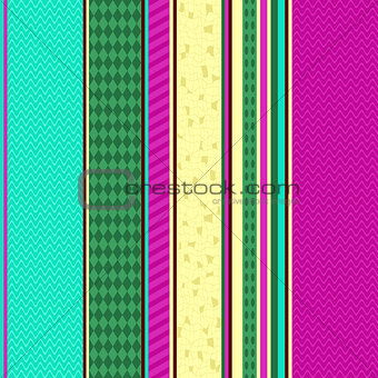 Colorful seamless striped pattern