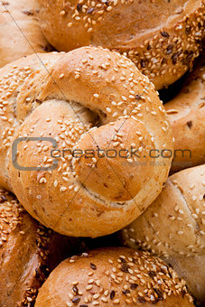 Different Breads and Rolls from Bakery