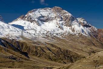 Mount Vardousia Snowcapped Summit