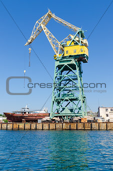 port crane in Sevastopol