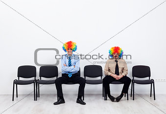 Clowns waiting