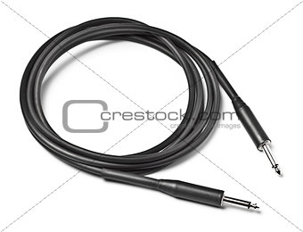 black audio cable