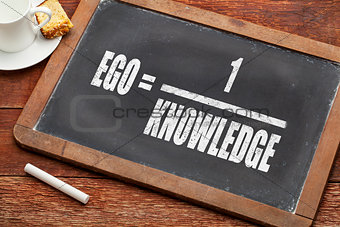 ego and knowledge concept