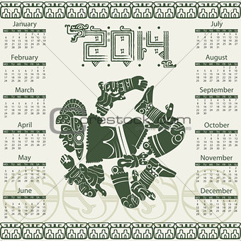 Mayan calendar 2014