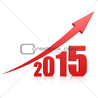 2015 growth red arrow