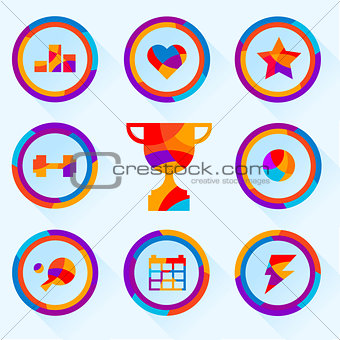 set of icons about sports