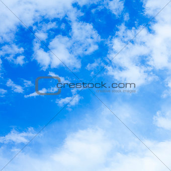 The Blue Sky and Clouds