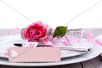 Valentines table setting