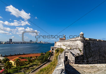 Cuba Havana skyline and historic fortress