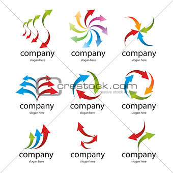 logo colored arrows