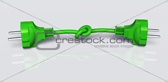 Double ecological plug is knotted