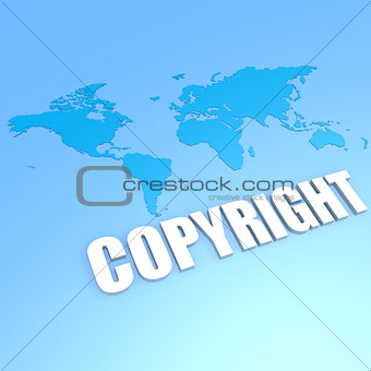 Copyright world map