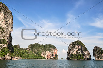 Thailand Beach Rocks Krabi