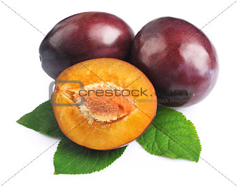 Sweet plums fruit