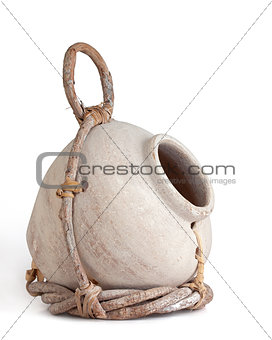 Clay Jug and Twig Birdhouse 