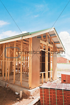 New home construction framing