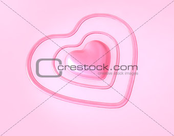 Pink Valentines Day Heart